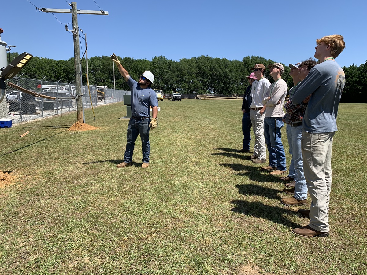Students from Wiregrass area high schools learned what it means to be a lineworker at Alabama Power during Lineworker Career Day.