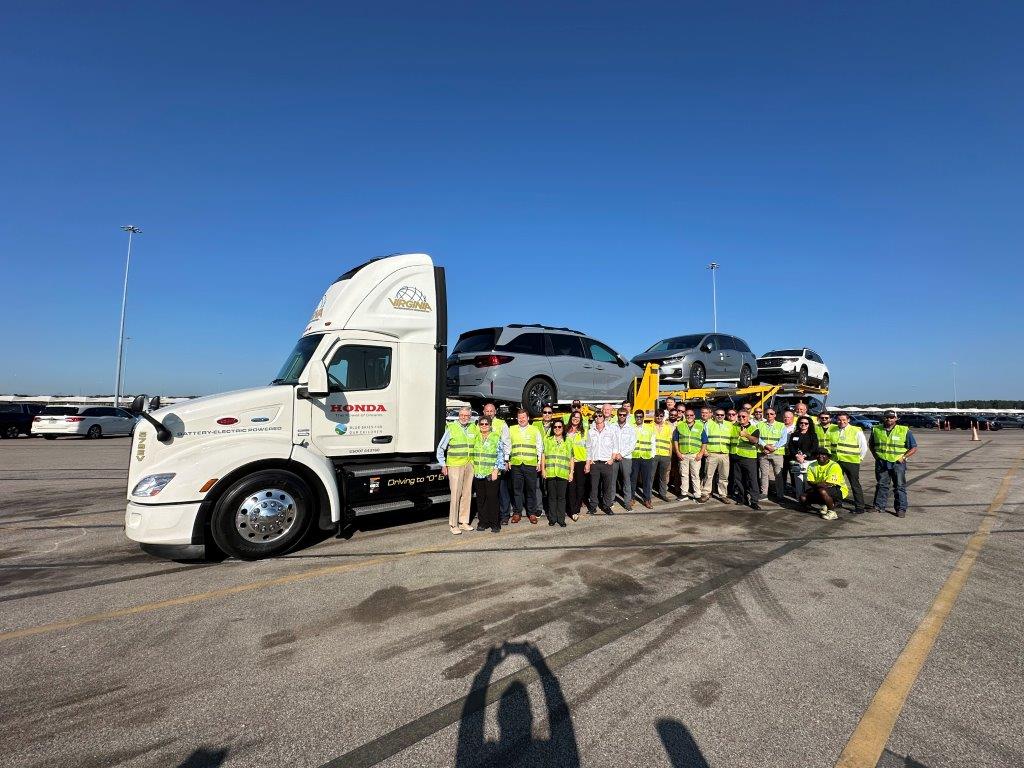 New pilot program aimed at electrifying transportation of cars launched at Honda plant in Alabama using electric tractor trailers.