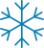 Blue snowflake Icon